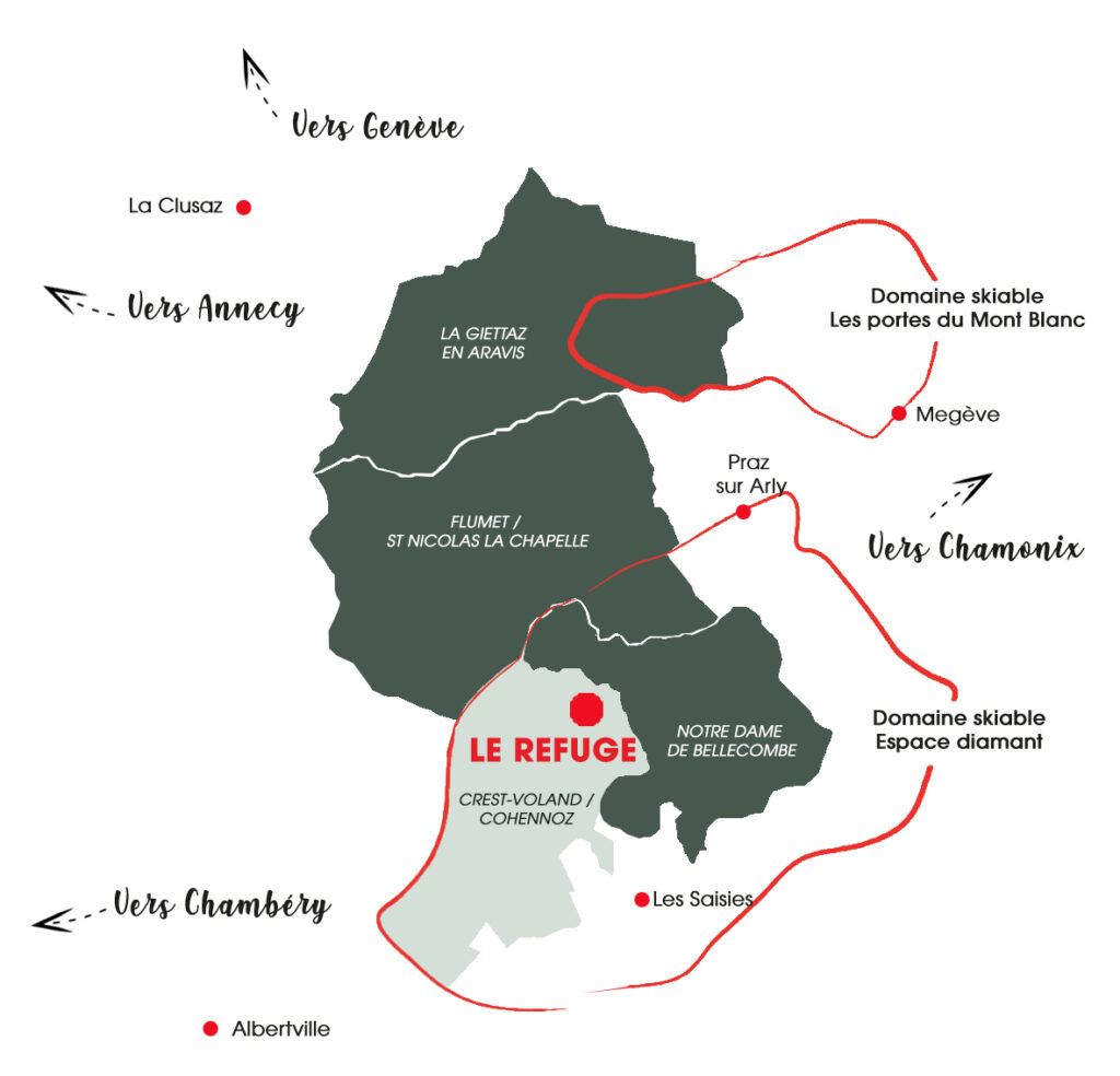 le refuge plan de situation