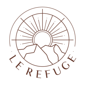 logo le refuge marron